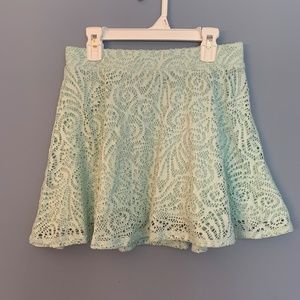 Juniors Medium Mint Green Skirt